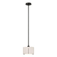 Hubbardton Forge 2008 Oil Rubbed Bronze Flax Shade (SE) Multi Exos Small Single Shade Pendant