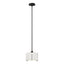 Hubbardton Forge 2008 Oil Rubbed Bronze Natural Anna Shade (SF) Multi Exos Small Single Shade Pendant
