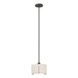 Hubbardton Forge 2008 Natural Iron Flax Shade (SE) Multi Exos Small Single Shade Pendant