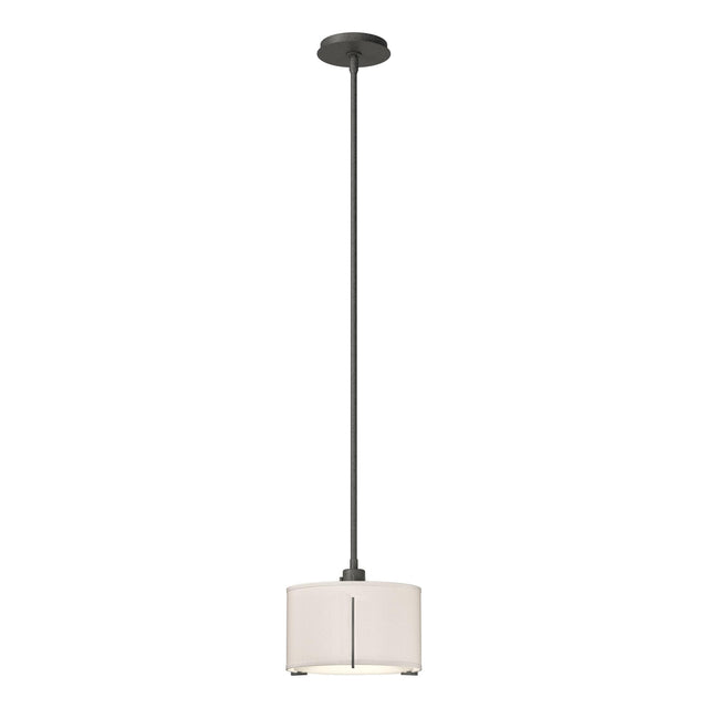 Hubbardton Forge 2008 Natural Iron Flax Shade (SE) Multi Exos Small Single Shade Pendant