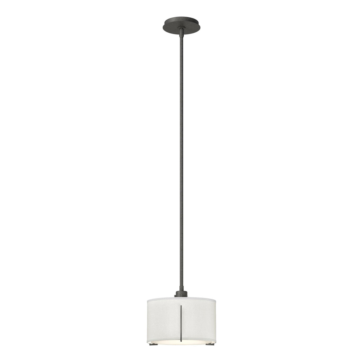 Hubbardton Forge 2008 Natural Iron Natural Anna Shade (SF) Multi Exos Small Single Shade Pendant