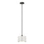 Hubbardton Forge 2008 Natural Iron Natural Anna Shade (SF) Multi Exos Small Single Shade Pendant