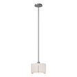 Hubbardton Forge 2008 Vintage Platinum Flax Shade (SE) Multi Exos Small Single Shade Pendant
