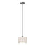 Hubbardton Forge 2008 Vintage Platinum Flax Shade (SE) Multi Exos Small Single Shade Pendant