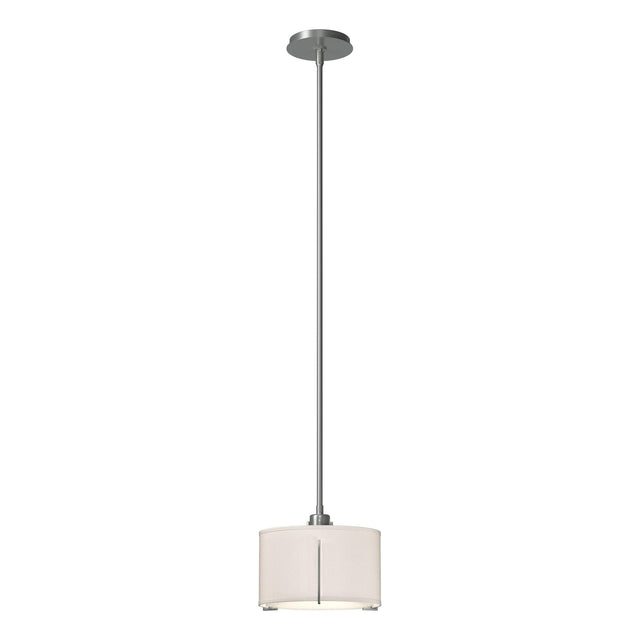 Hubbardton Forge 2008 Vintage Platinum Flax Shade (SE) Multi Exos Small Single Shade Pendant