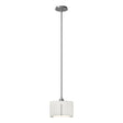 Hubbardton Forge 2008 Vintage Platinum Natural Anna Shade (SF) Multi Exos Small Single Shade Pendant