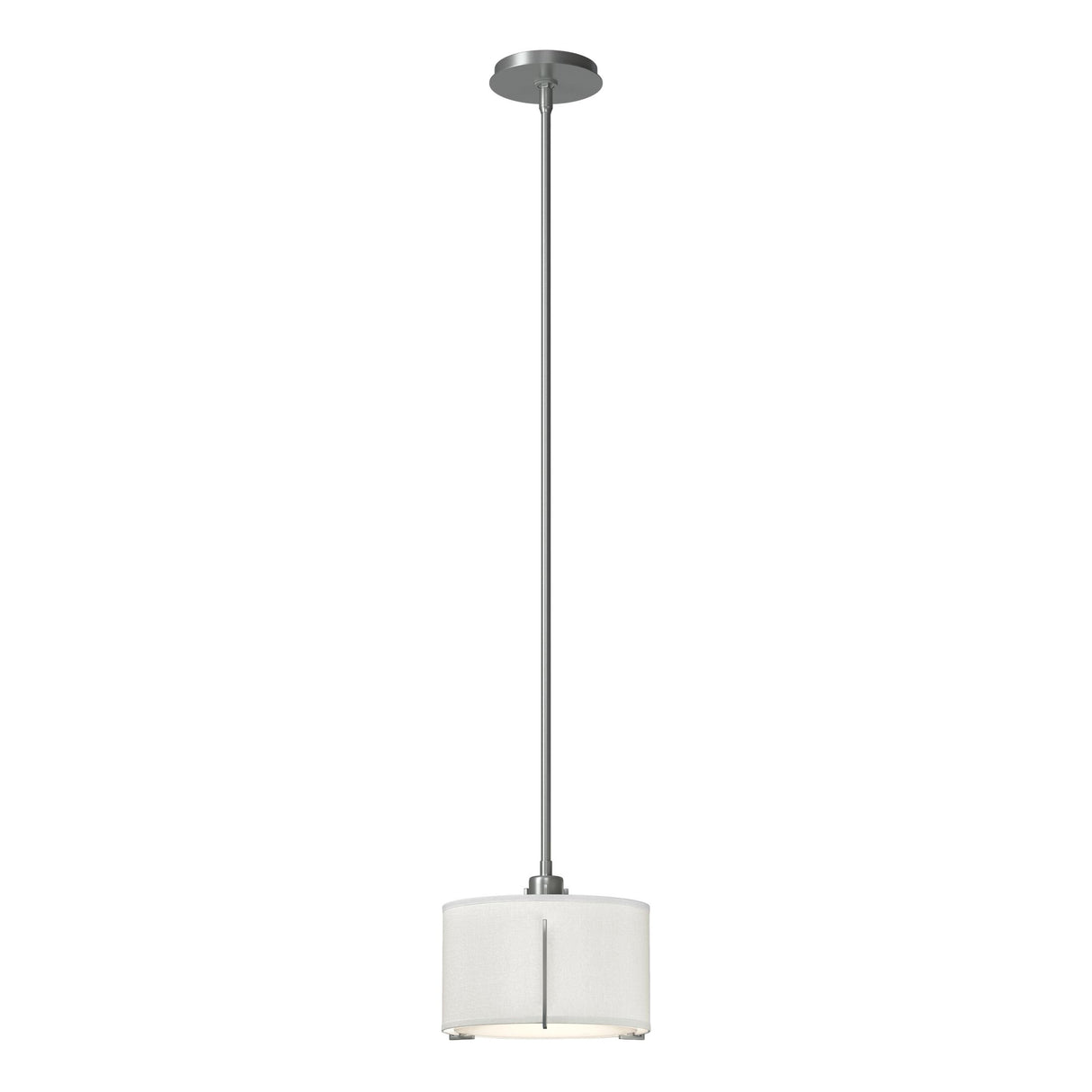 Hubbardton Forge 2008 Vintage Platinum Natural Anna Shade (SF) Multi Exos Small Single Shade Pendant
