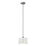 Hubbardton Forge 2008 Vintage Platinum Natural Anna Shade (SF) Multi Exos Small Single Shade Pendant
