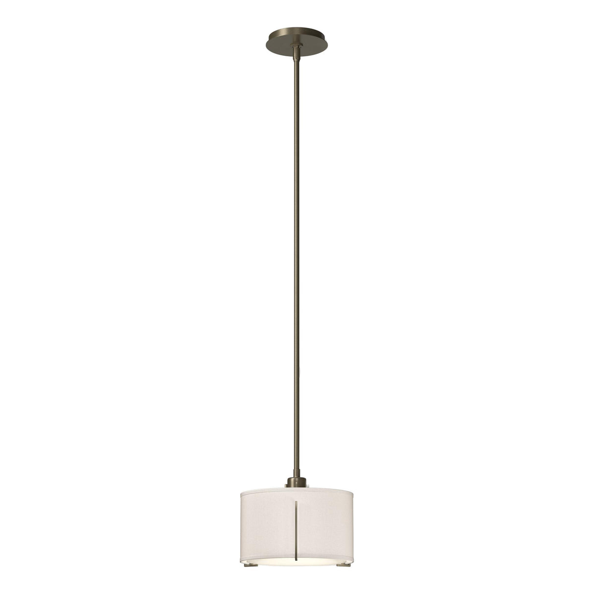 Hubbardton Forge 2008 Soft Gold Flax Shade (SE) Multi Exos Small Single Shade Pendant