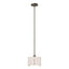 Hubbardton Forge 2008 Soft Gold Flax Shade (SE) Multi Exos Small Single Shade Pendant