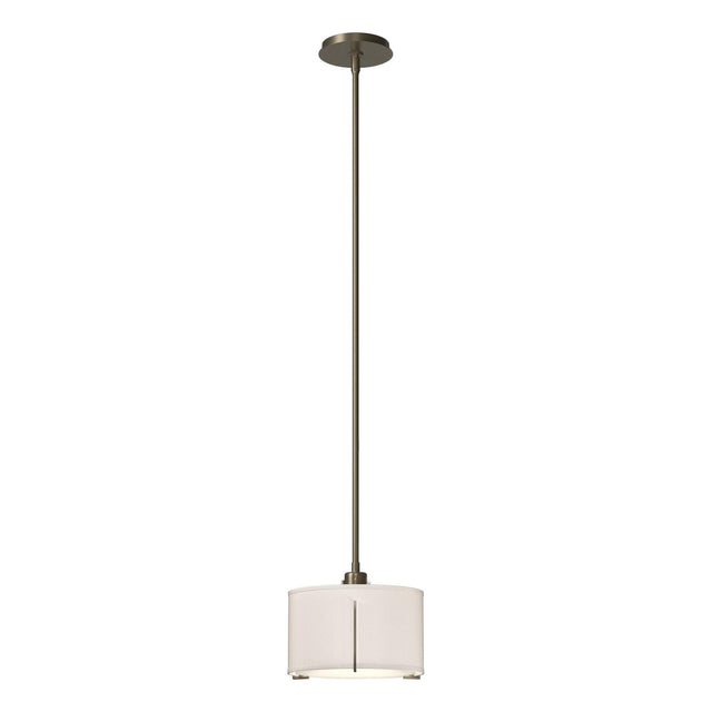 Hubbardton Forge 2008 Soft Gold Flax Shade (SE) Multi Exos Small Single Shade Pendant