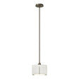 Hubbardton Forge 2008 Soft Gold Natural Anna Shade (SF) Multi Exos Small Single Shade Pendant