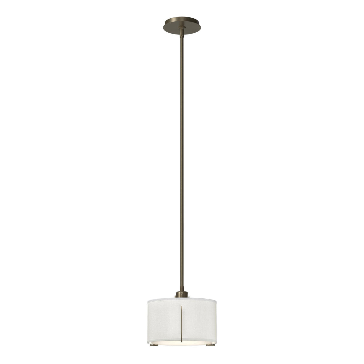 Hubbardton Forge 2008 Soft Gold Natural Anna Shade (SF) Multi Exos Small Single Shade Pendant