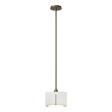 Hubbardton Forge 2008 Soft Gold Natural Anna Shade (SF) Multi Exos Small Single Shade Pendant