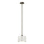 Hubbardton Forge 2008 Soft Gold Natural Anna Shade (SF) Multi Exos Small Single Shade Pendant