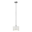 Hubbardton Forge 2008 Sterling Natural Anna Shade (SF) Multi Exos Small Single Shade Pendant