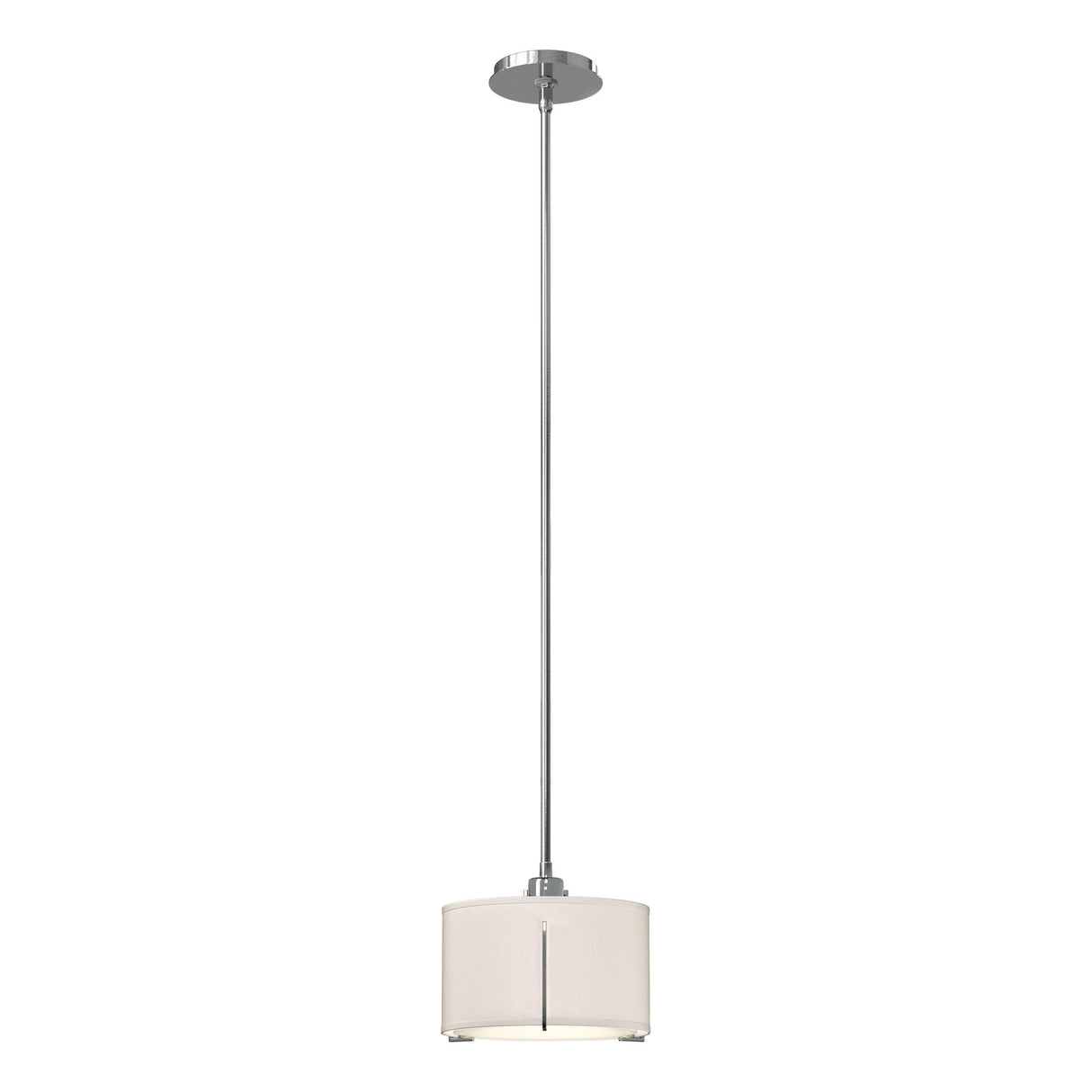 Hubbardton Forge 2008 Sterling Flax Shade (SE) Multi Exos Small Single Shade Pendant