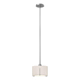 Hubbardton Forge 2008 Sterling Flax Shade (SE) Multi Exos Small Single Shade Pendant