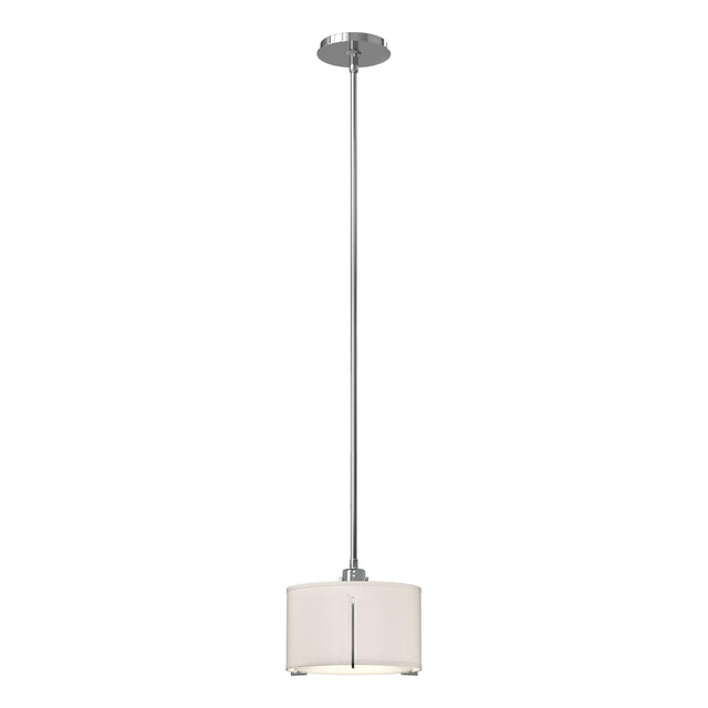 Hubbardton Forge 2008 Sterling Flax Shade (SE) Multi Exos Small Single Shade Pendant