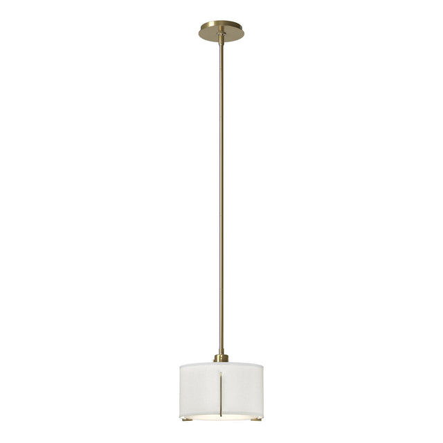 Hubbardton Forge 2008 Modern Brass Natural Anna Shade (SF) Multi Exos Small Single Shade Pendant