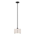 Hubbardton Forge 2008 Ink Flax Shade (SE) Multi Exos Small Single Shade Pendant