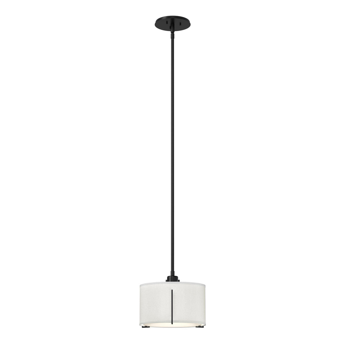 Hubbardton Forge 2008 Ink Natural Anna Shade (SF) Multi Exos Small Single Shade Pendant