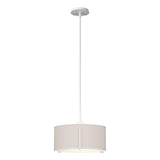 Hubbardton Forge 2007 White Flax Shade (SE) Multi Exos Single Shade Pendant