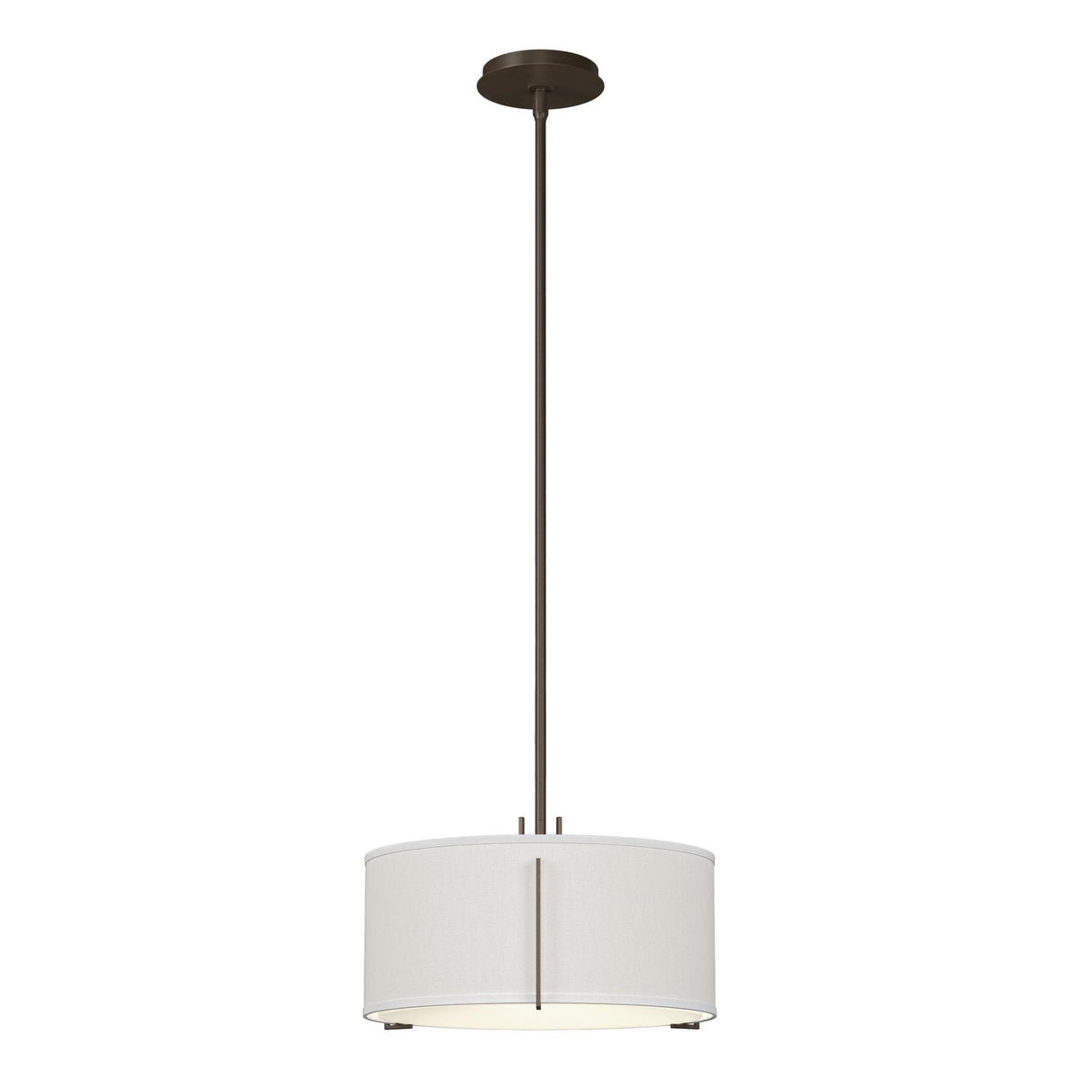 Hubbardton Forge 2007 Bronze Natural Anna Shade (SF) Multi Exos Single Shade Pendant