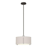 Hubbardton Forge 2007 Dark Smoke Flax Shade (SE) Multi Exos Single Shade Pendant