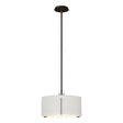 Hubbardton Forge 2007 Oil Rubbed Bronze Natural Anna Shade (SF) Multi Exos Single Shade Pendant