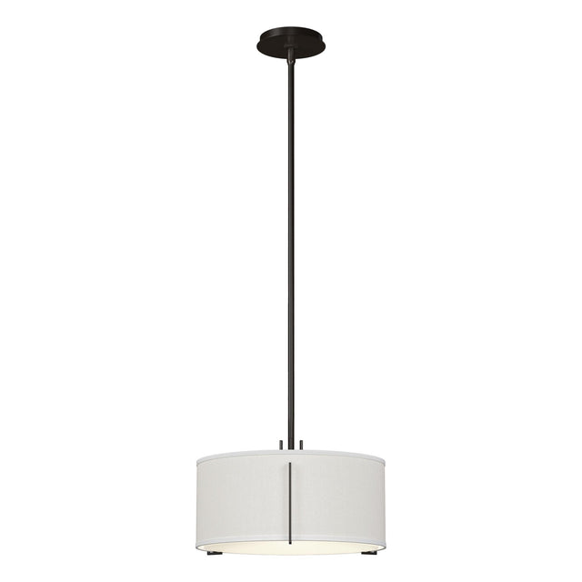 Hubbardton Forge 2007 Oil Rubbed Bronze Natural Anna Shade (SF) Multi Exos Single Shade Pendant
