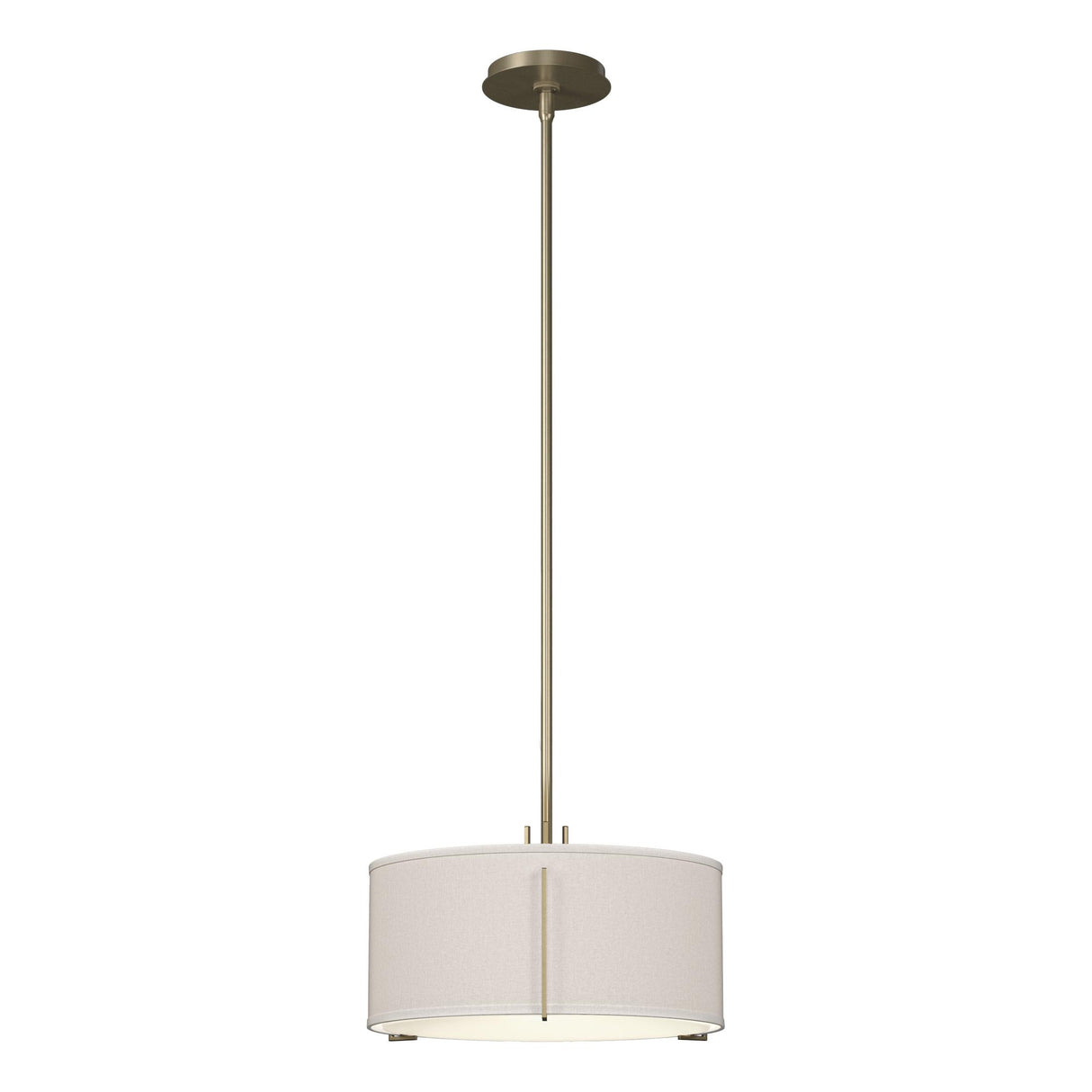 Hubbardton Forge 2007 Soft Gold Flax Shade (SE) Multi Exos Single Shade Pendant