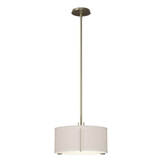 Hubbardton Forge 2007 Soft Gold Flax Shade (SE) Multi Exos Single Shade Pendant