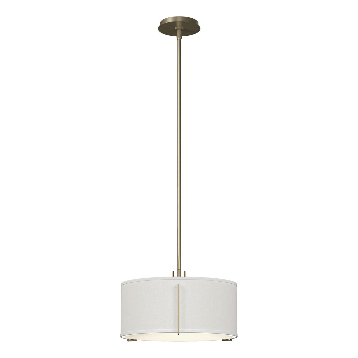 Hubbardton Forge 2007 Soft Gold Natural Anna Shade (SF) Multi Exos Single Shade Pendant
