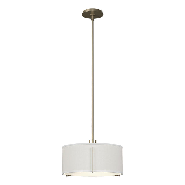 Hubbardton Forge 2007 Soft Gold Natural Anna Shade (SF) Multi Exos Single Shade Pendant