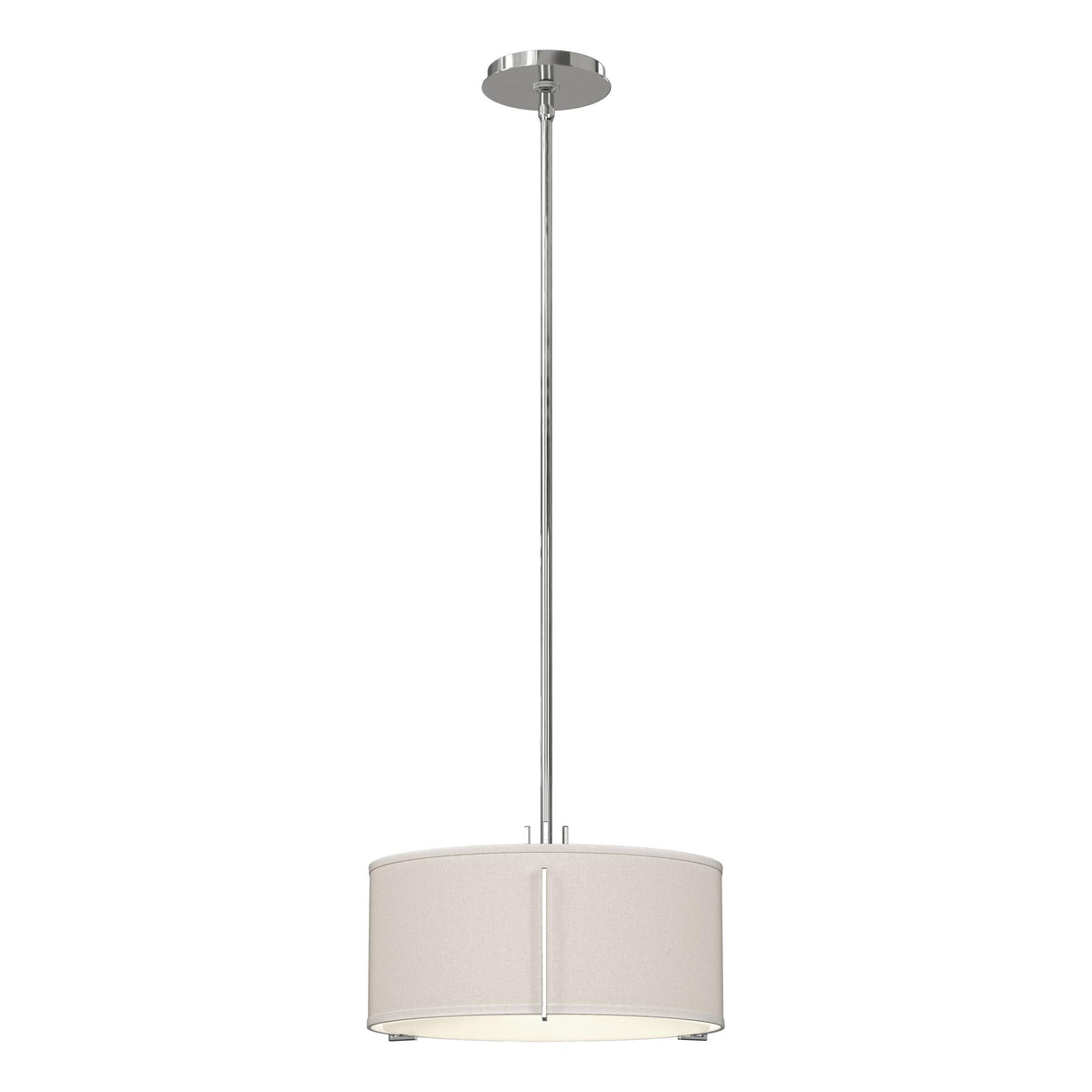 Hubbardton Forge 2007 Sterling Flax Shade (SE) Multi Exos Single Shade Pendant