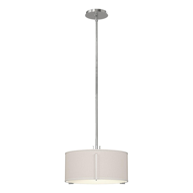 Hubbardton Forge 2007 Sterling Flax Shade (SE) Multi Exos Single Shade Pendant