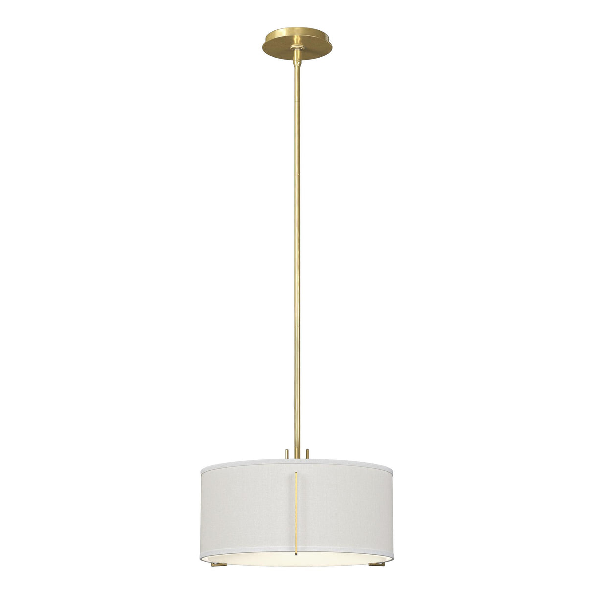 Hubbardton Forge 2007 Modern Brass Natural Anna Shade (SF) Multi Exos Single Shade Pendant