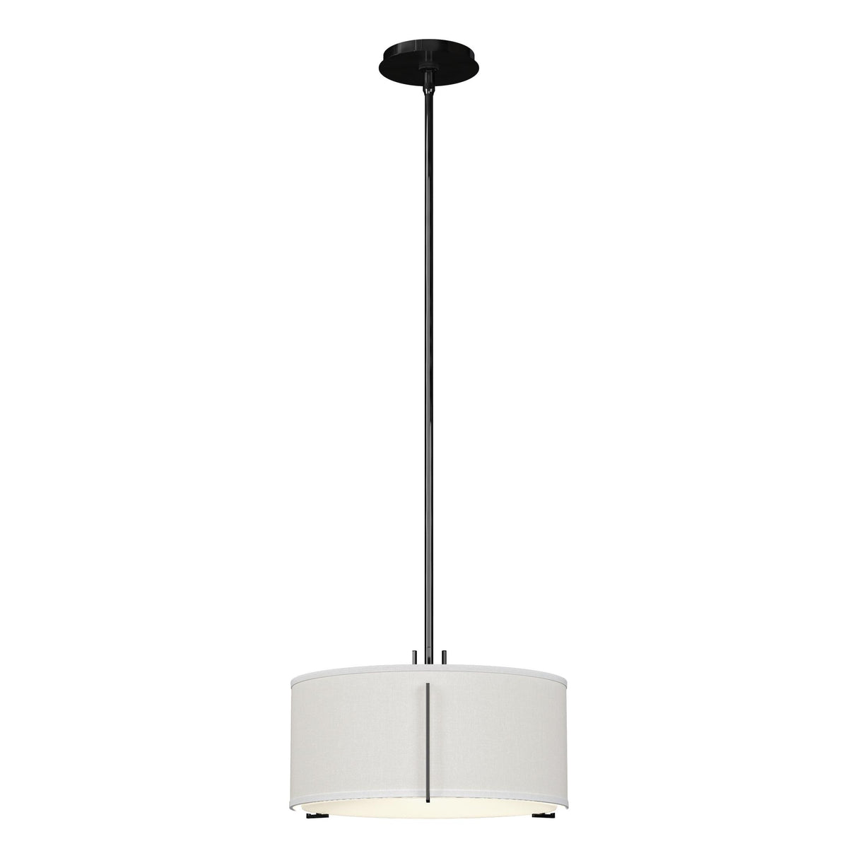 Hubbardton Forge 2007 Ink Natural Anna Shade (SF) Multi Exos Single Shade Pendant