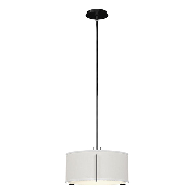 Hubbardton Forge 2007 Ink Natural Anna Shade (SF) Multi Exos Single Shade Pendant