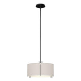 Hubbardton Forge 2007 Ink Flax Shade (SE) Multi Exos Single Shade Pendant