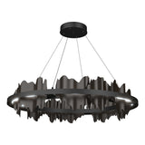 Hubbardton Forge 2020 Black Oil Rubbed Bronze Standard Hildene Circular LED Pendant