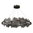 Hubbardton Forge 2020 Oil Rubbed Bronze Dark Smoke Standard Hildene Circular LED Pendant