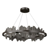 Hubbardton Forge 2020 Oil Rubbed Bronze Dark Smoke Standard Hildene Circular LED Pendant
