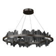Hubbardton Forge 2020 Oil Rubbed Bronze Black Standard Hildene Circular LED Pendant