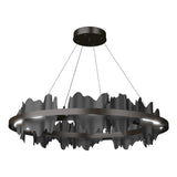Hubbardton Forge 2020 Oil Rubbed Bronze Black Standard Hildene Circular LED Pendant