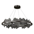 Hubbardton Forge 2020 Oil Rubbed Bronze Natural Iron Standard Hildene Circular LED Pendant