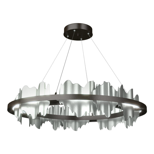 Hubbardton Forge 2020 Oil Rubbed Bronze Vintage Platinum Standard Hildene Circular LED Pendant
