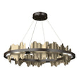 Hubbardton Forge 2020 Oil Rubbed Bronze Soft Gold Standard Hildene Circular LED Pendant