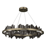 Hubbardton Forge 2020 Soft Gold Oil Rubbed Bronze Standard Hildene Circular LED Pendant